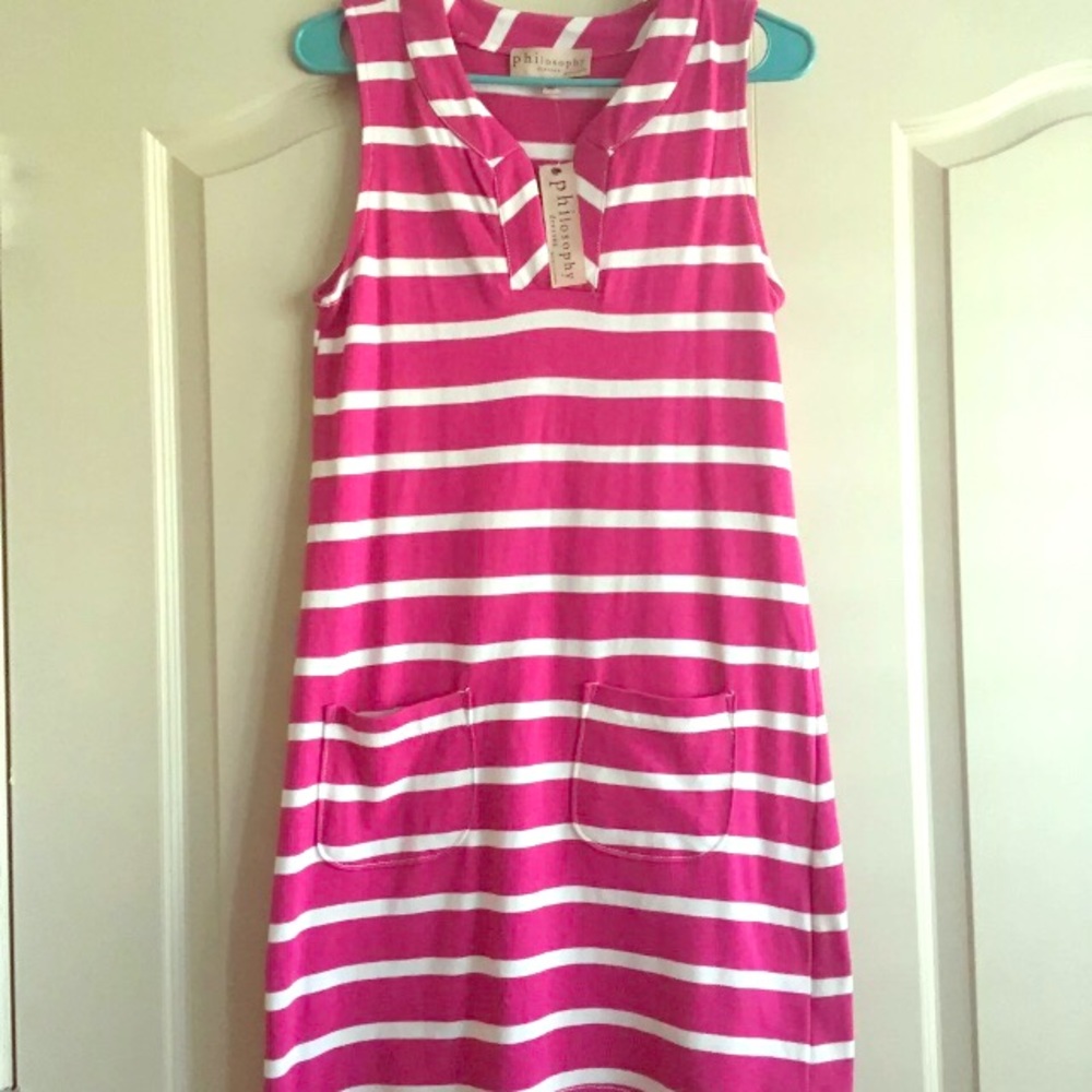 Pink Striped Philosophy Dress